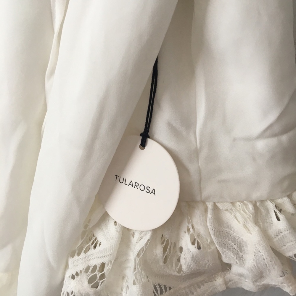 tularosa Hattie Lace Off Shoulder Boho Mini Dress - Picture 5 of 8